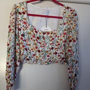 Lost & Wander Floral crop Top - Small